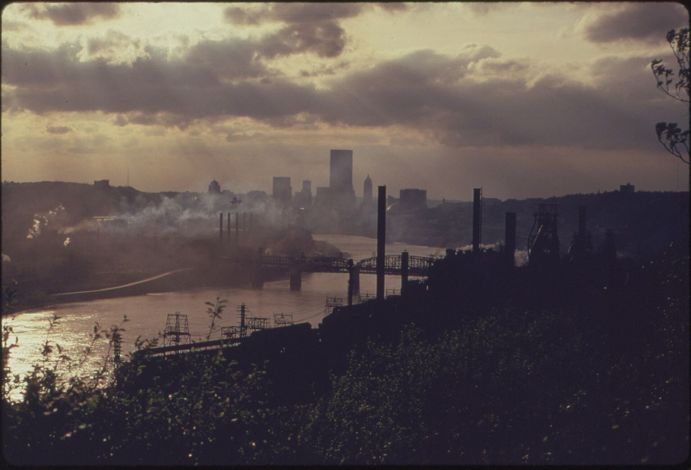 city skyline under a haze of air pollution